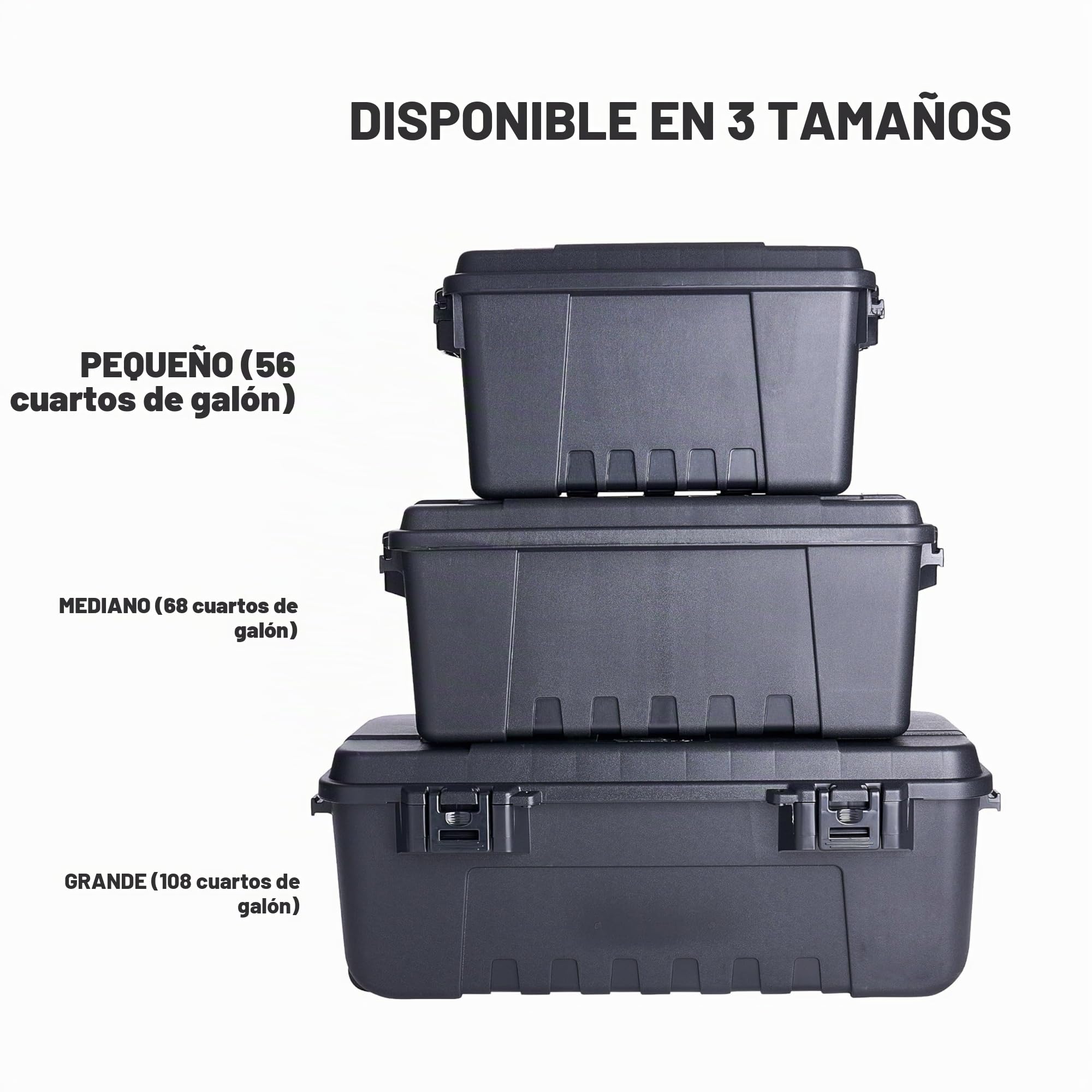 Plano Sportsman's Trunk - Caja de Almacenamiento de Grado Militar con Tapa, Resistente, Grande, para Acampar y almacenar el ejército, Caza, Paintball, Airsoft o Almacenamiento en el