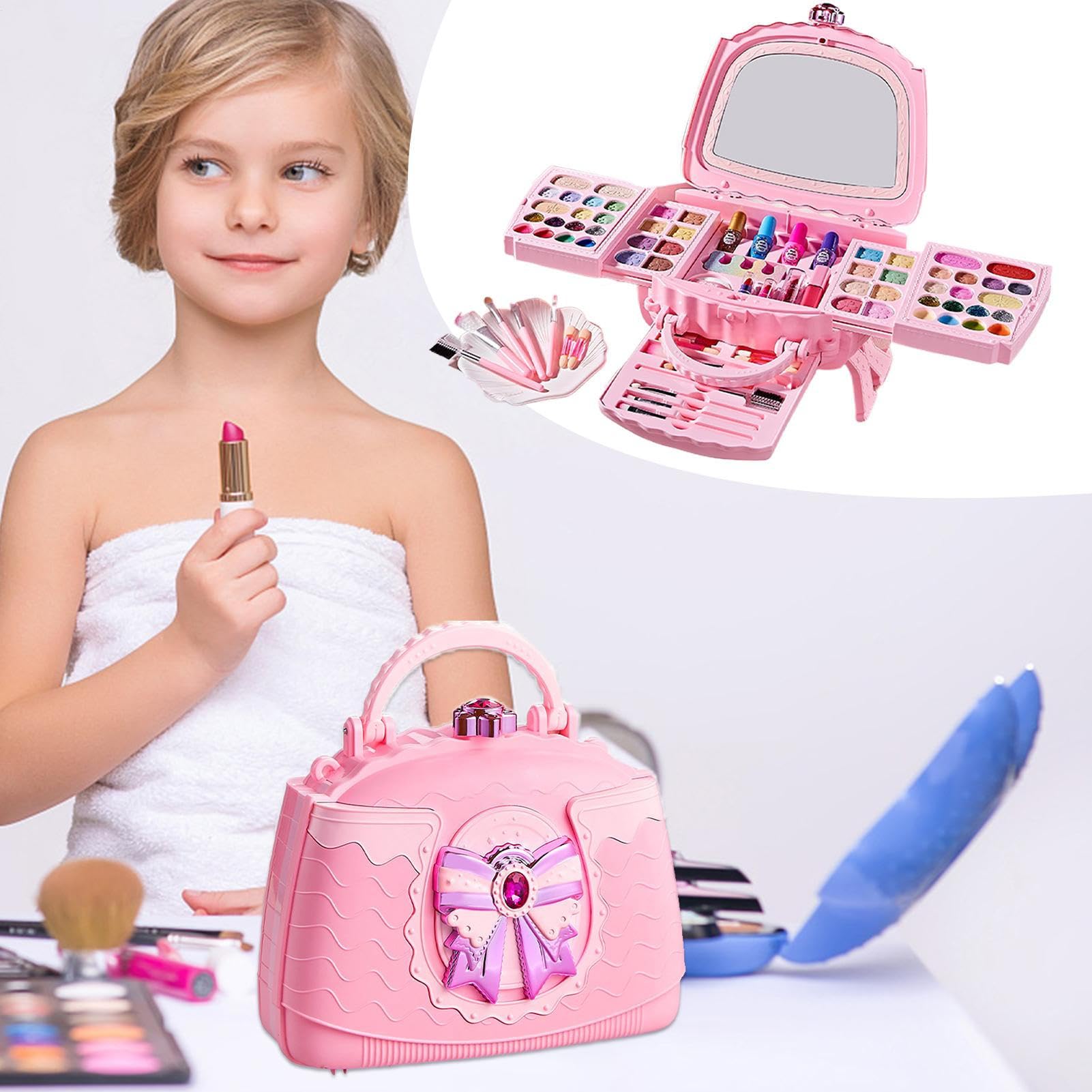 Kit Trucco Bambini Set Di Trucco Reale Per Ragazze | Cosmetici Lavabili Per Bambini 3 Ai 12 Anni Per Pratica Giochi Di Ruolo Compleanni E Occasioni