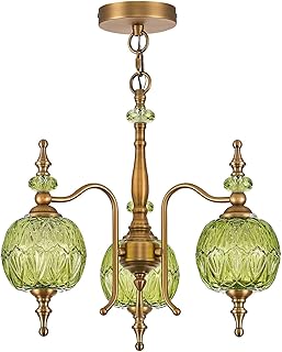 12 Dark Green Bathroom Ideas for Rich Calm Natural Depth 98 Vintage Green Pendant Lighting Fixtures,Victorian 3-Light Chandeliers fo...