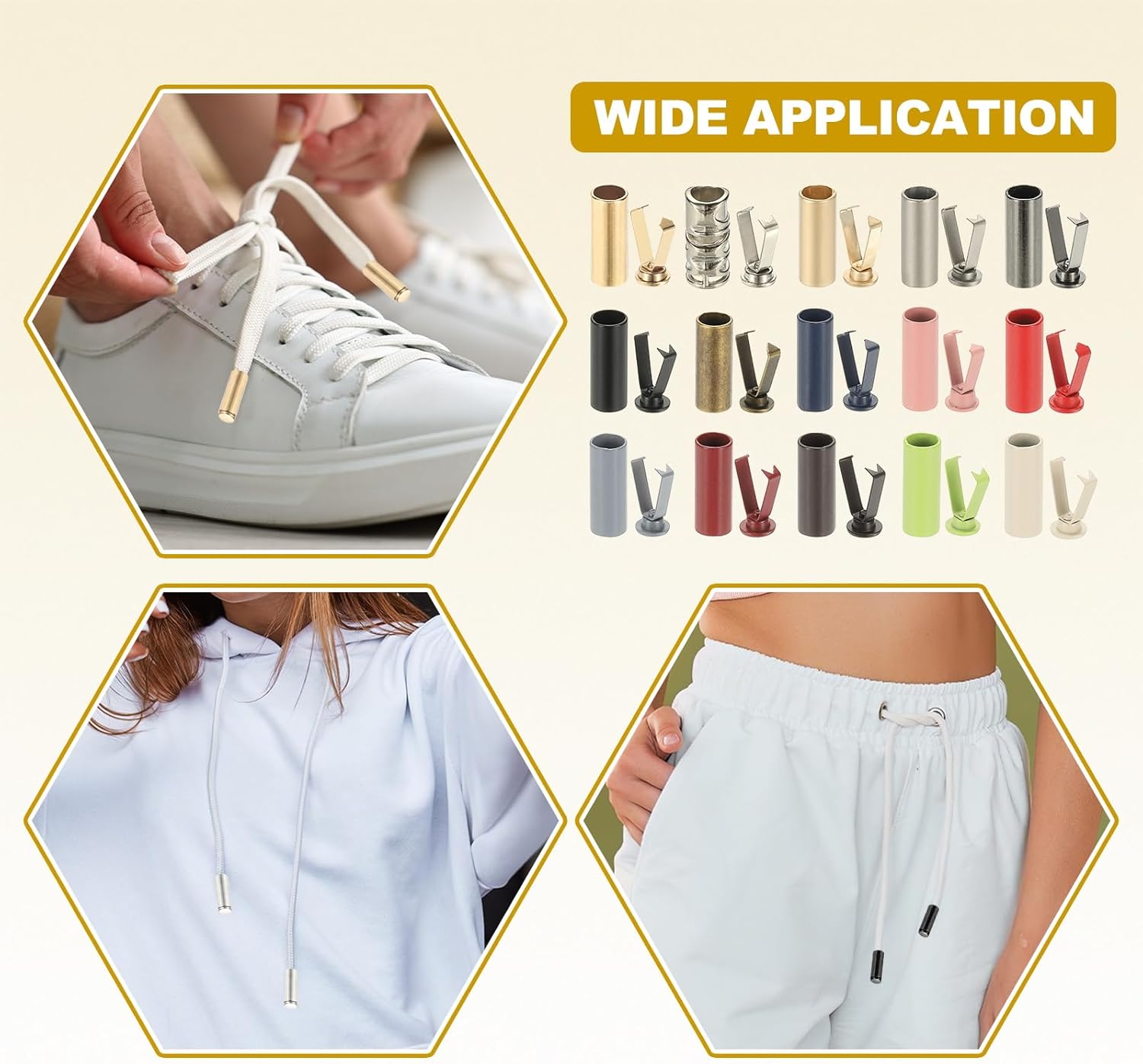 PATIKIL Shoe Lace Tips, Zinc Alloy Shoelace Head Cylindrical Tips Cords End Replacement for Shoestring