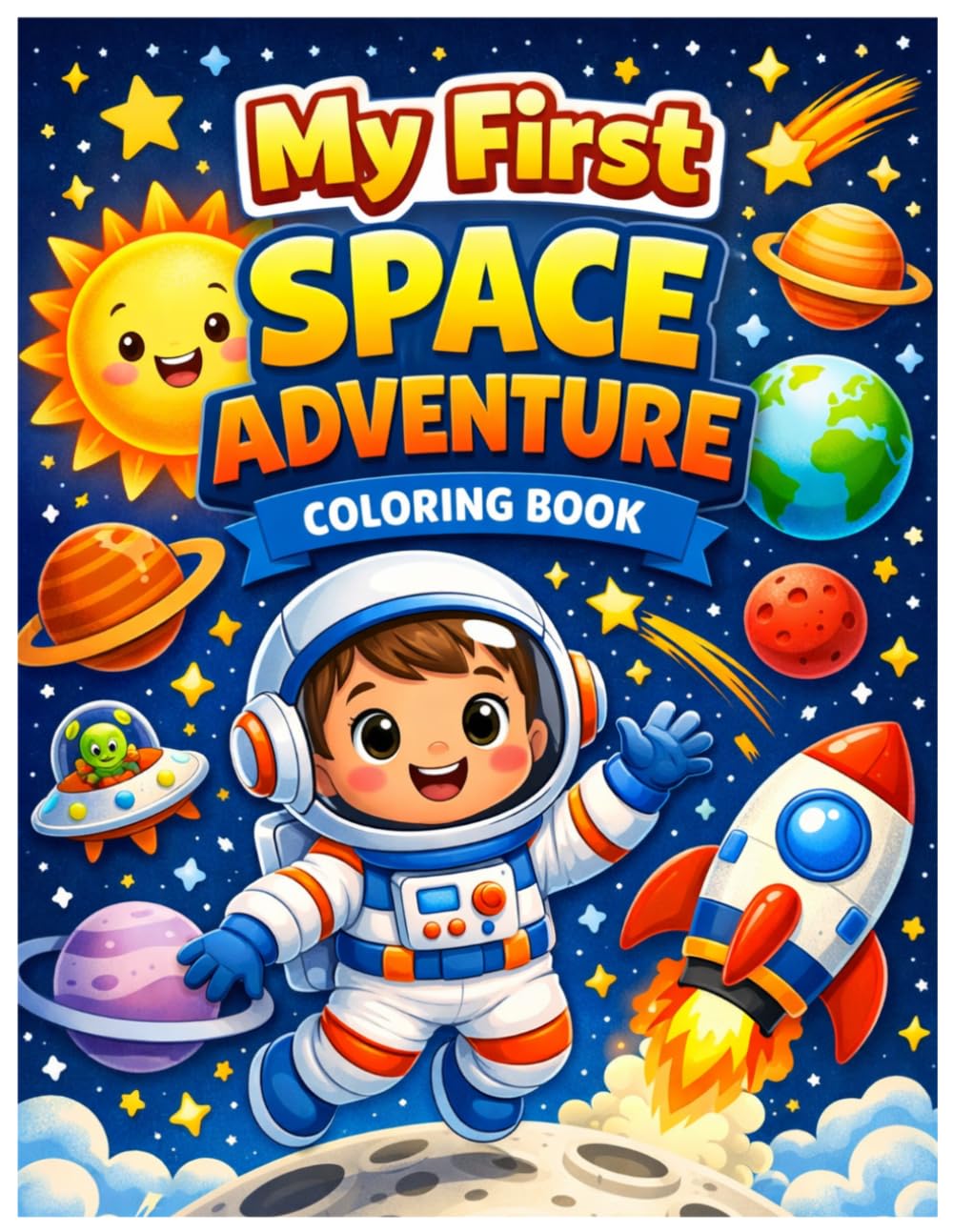 My First Space Adventure Coloring Book