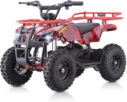 MOSTA Electric 4 Wheeler, 36V Electric ATV for Kids Fire Flame