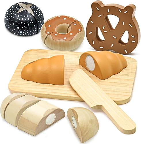 Acelane Juguetes de cocina, juego de comida para niños, juguetes de panadería para niños y niñas, regalo de cumpleaños