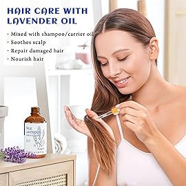 HIQILI Lavender Essential Oil - 100% Pure Undiluted, for Aromatherapy Diffuser at Room & Office, Relax Mind and Better Sleep, Therapeutic Grade | 100ML with Glass Dropper