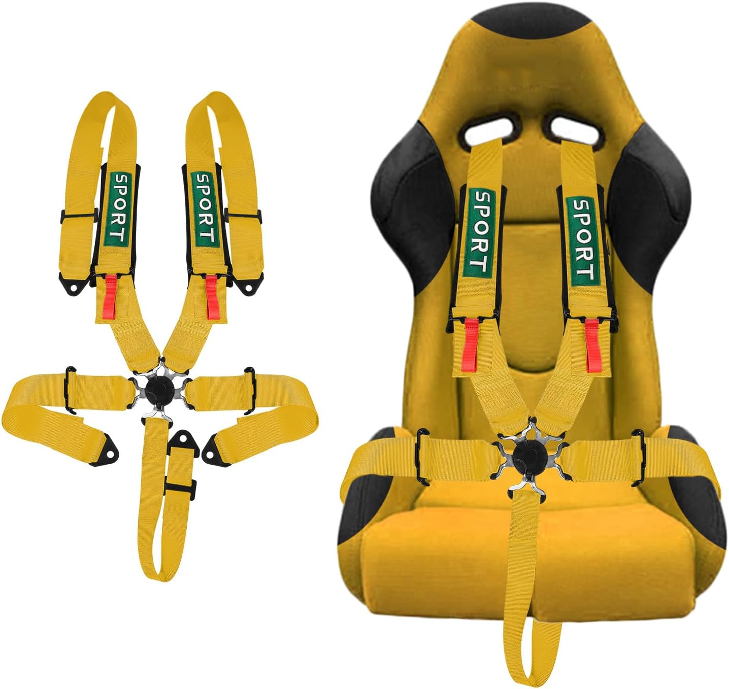 5-Point Racing Safety Harness Set with Comfort Pads