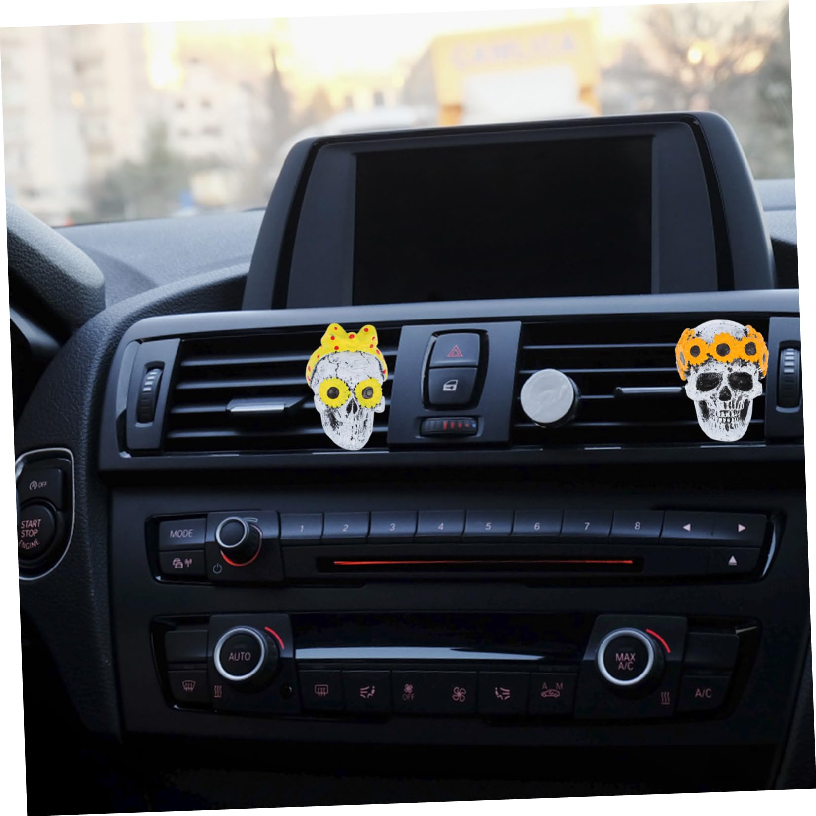 GLEAVI 4sets Clip Fantasma Per Auto Decorazioni Per Ventilazione Con Profumo Accessori Per Interni Auto Elegante e Resistente Per Coprire Odori Sgradevoli