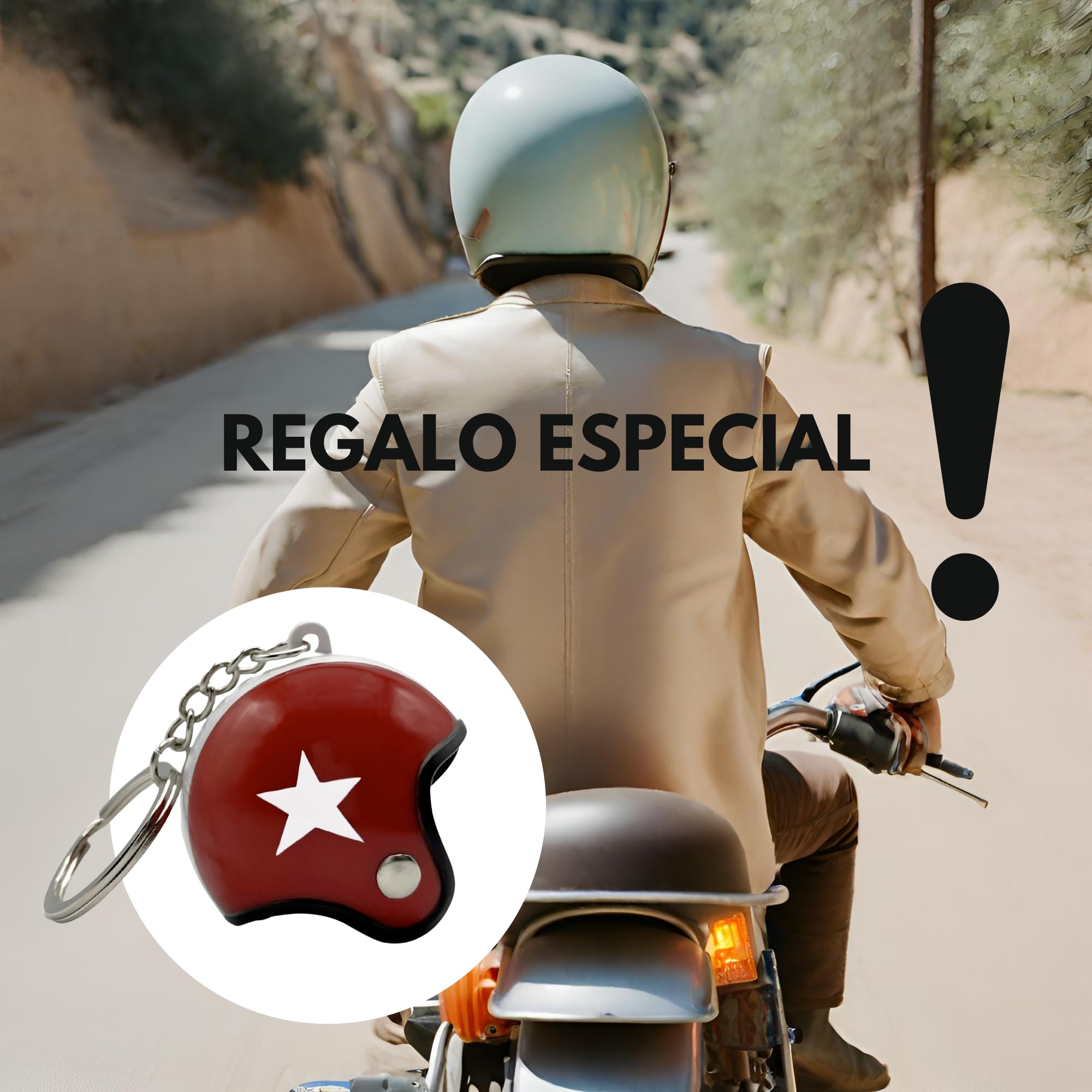 Llavero casco de Moto, Motorcycle Helmet Keychain, Rojo, 1 Unidad - imagen 6