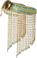 Vista 2 de Forum Novelties Accesorio de disfraz egipcio para mujer Asp Snake Beaded Headpiece