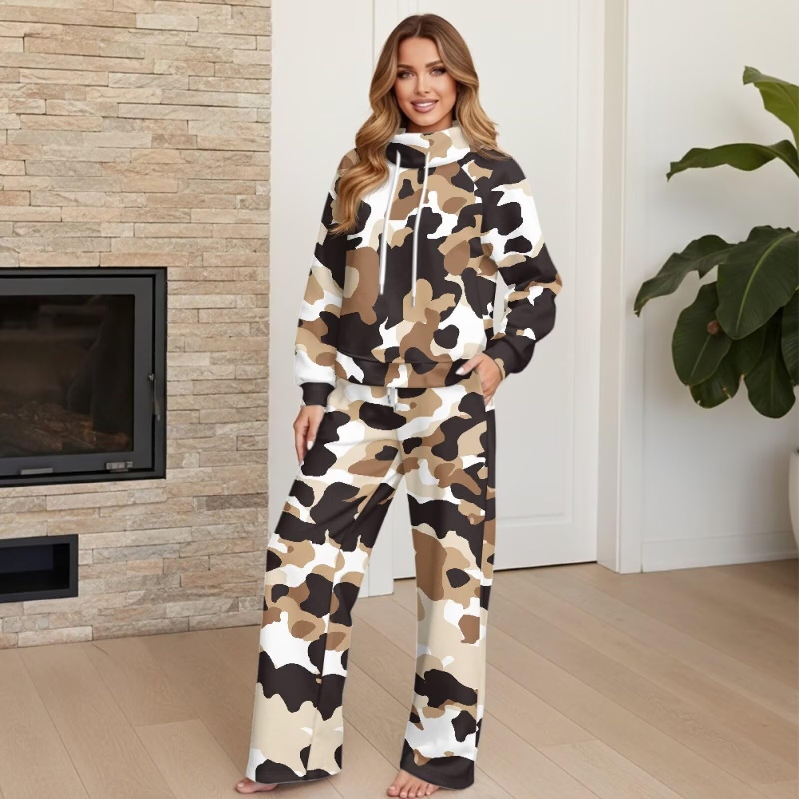 Xoenoie damskie 2-częściowe stroje plus size dres jesienny moda lotnisko podróż salon zestaw zimowe dresy XS-XL