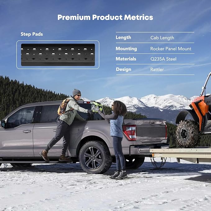 Estribos Laterales para Ford Maverick 2022-2025 miniatura 9