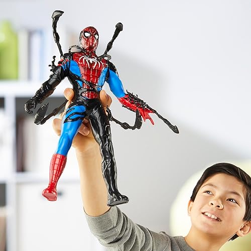 Miniatura 3 de Spider-Man Marvel VenomVersus - Figura de acción de cambio líquido con accesorios, juguetes de superhéroes a escala de 11 pulgadas para niños a