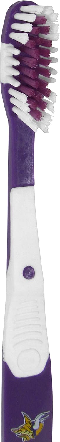 NFL Siskiyou Sports Fan Shop Minnesota Vikings MVP Toothbrush One Size Team Color : Sports & Outdoors