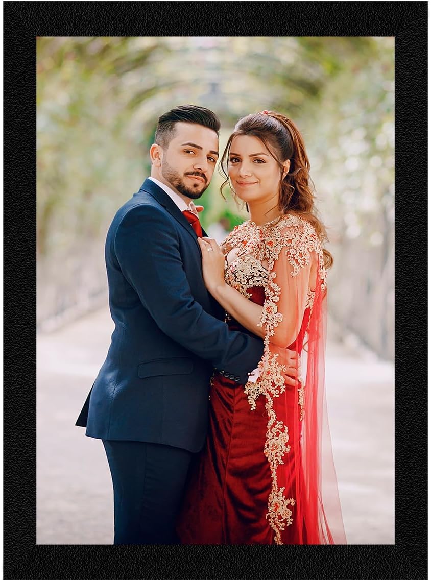 ArtX Customized Photo Frames With Photo Upload, Photo Frame Customised Gift, With Plexi Glass, A4, A3, Paper/Canvas, Personalised Photo Print With Frame, Portrait