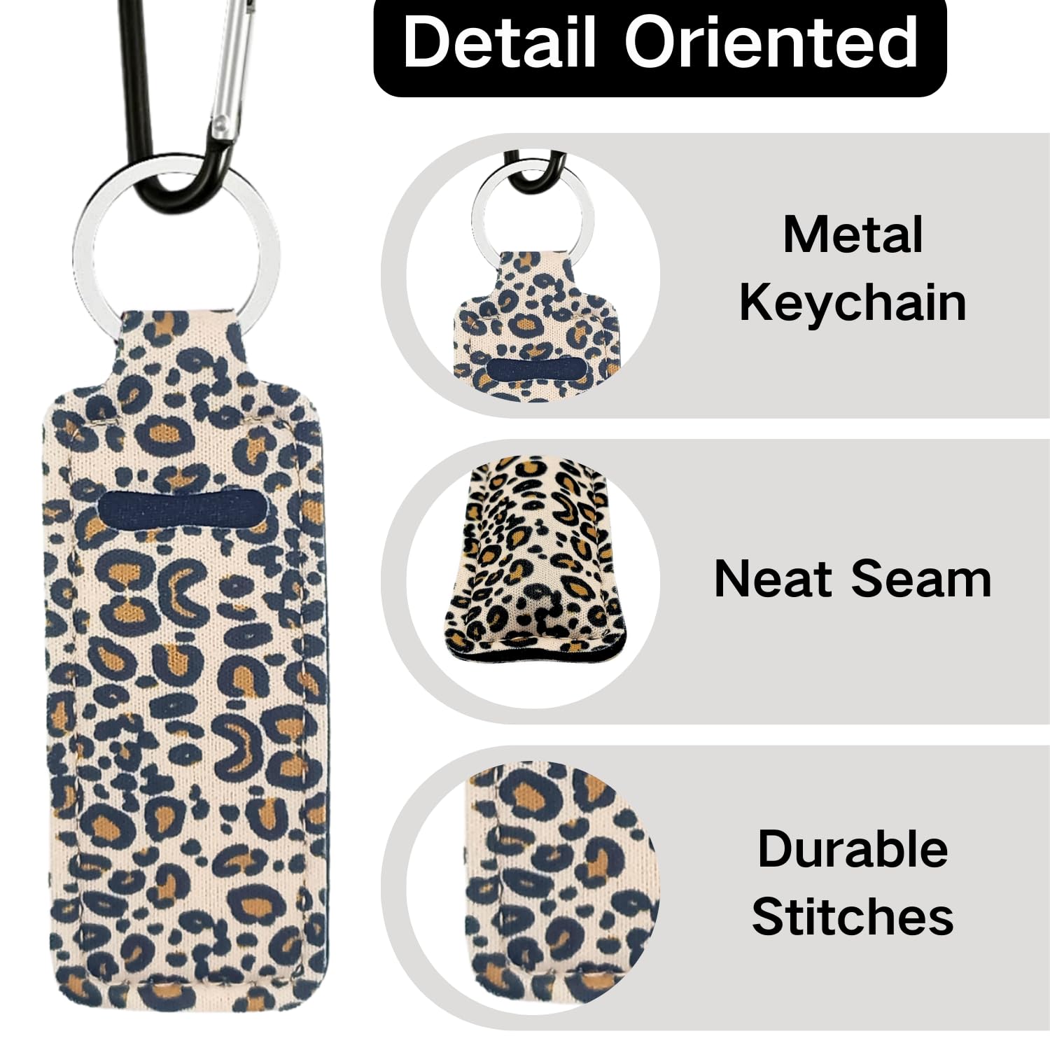 KUKEANVO Chapsticks Holder Keychain for Lipstick Lip Balm Keychain Holder with Clip, Stocking Stuffers for Women - Image 3