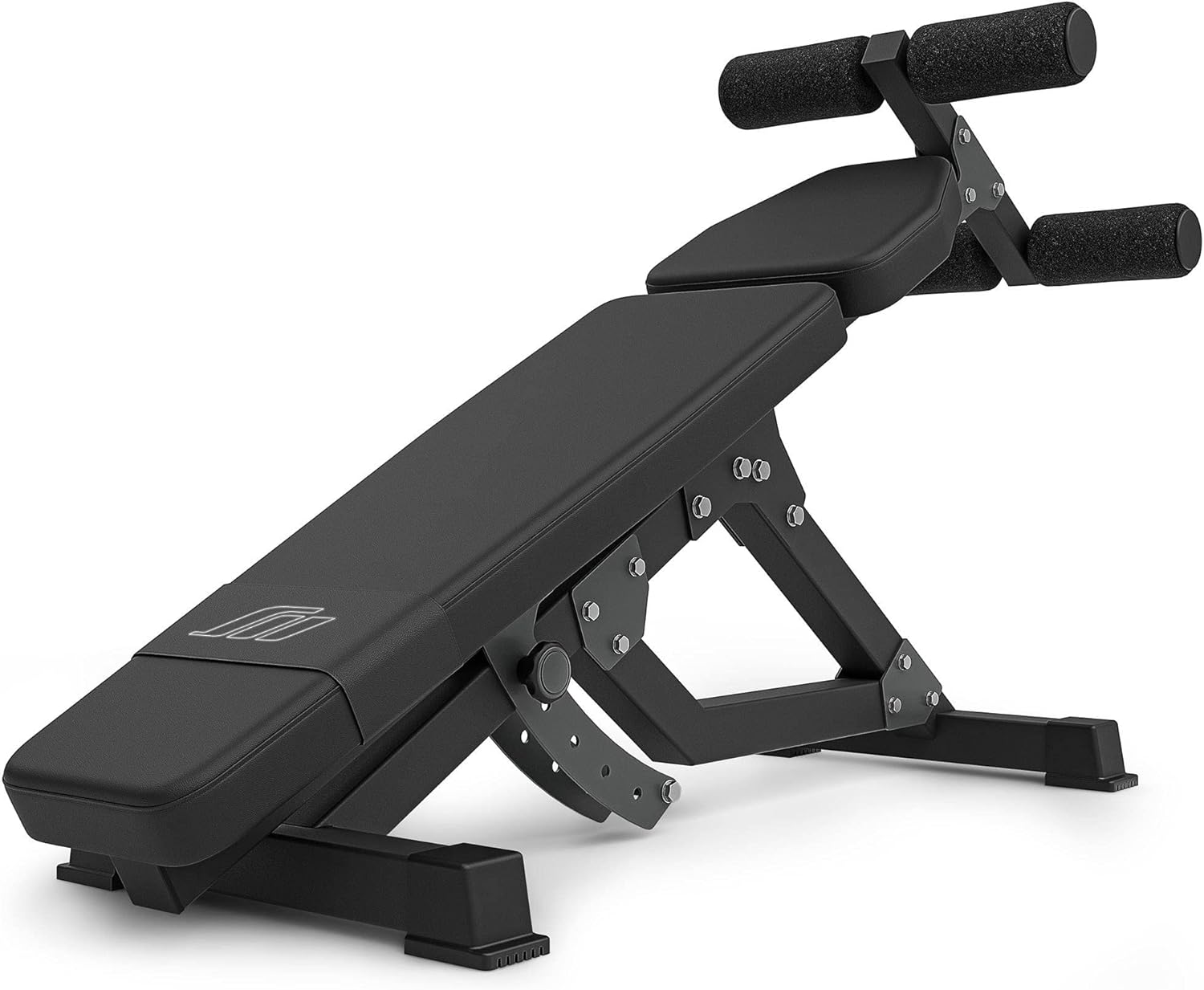 Marbo Sport MS-L110 2.0 Abdominal Trainer, Backrest Tilt Adjustment, Adjustable Leg Support, EVA Foam Cushion, Reinforced Padding, Sturdy Durable Construction, Made in the EU
