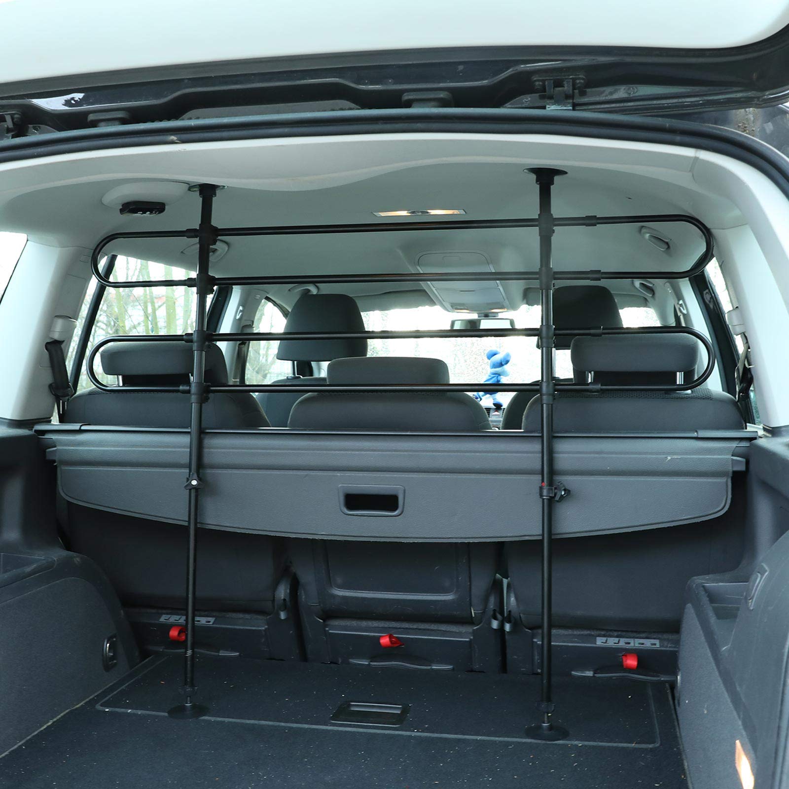 Hunde-Auto-Trennwand Für SUV – Faltbar, Verstellbar, Mit Clips & Gummiseilen