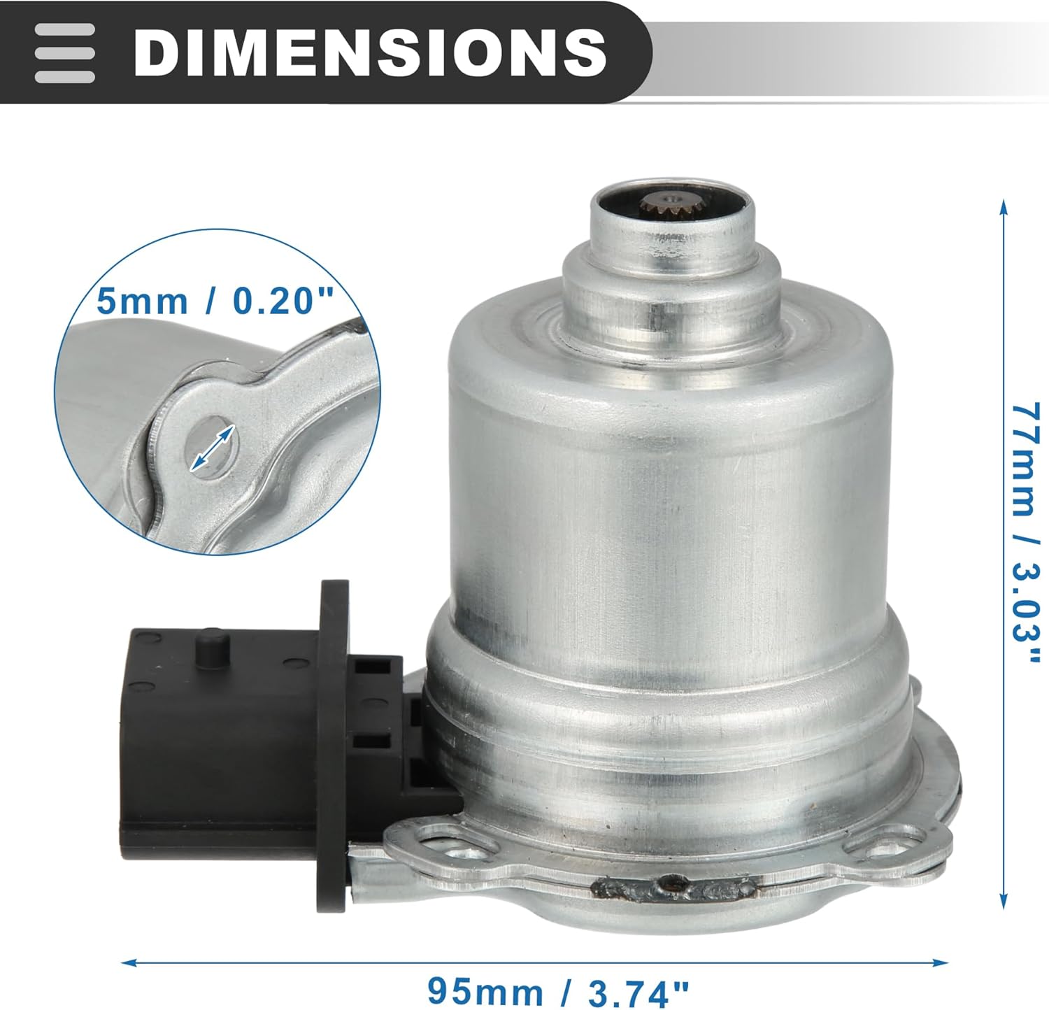 Motoforti Transmission Clutch Actuator, for Ford Focus 2012-2018, Aluminum Alloy, No.AE8Z7C604A, Silver Tone