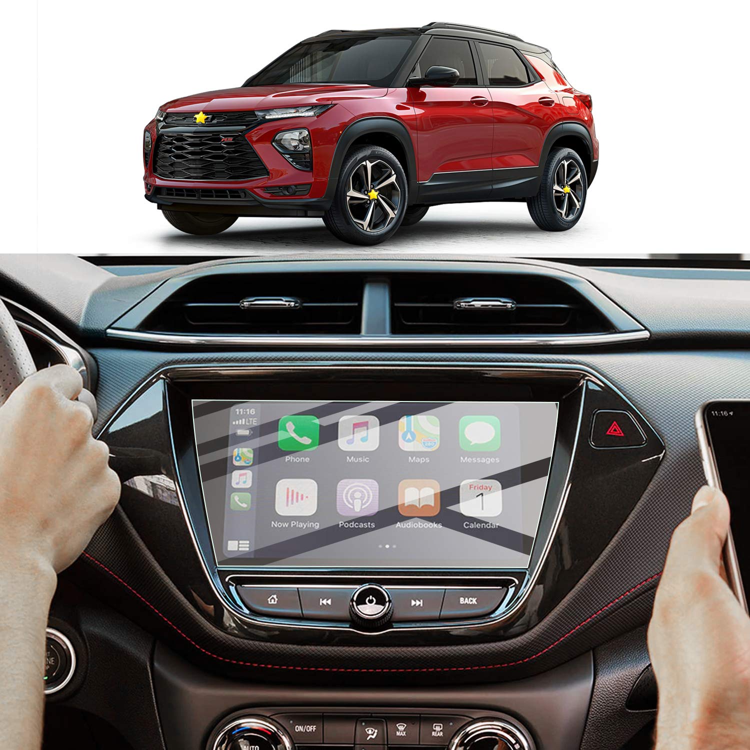 Buy SKTU 2021 2022 2023 Chevy Trailblazer Screen Protector 8In