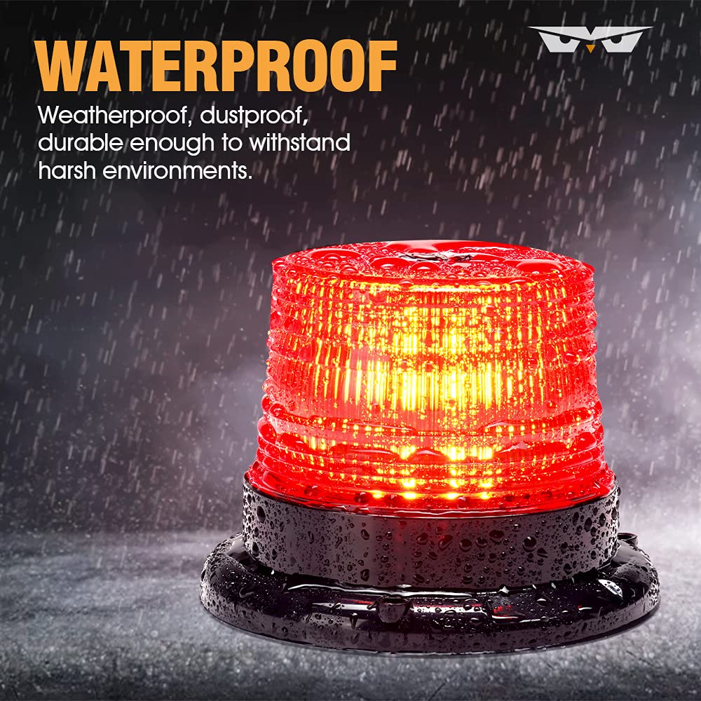 40 LED Magnetic Beacon Strobe Light - 12V-24V Emergency Warning Light For Vehicles - View #9