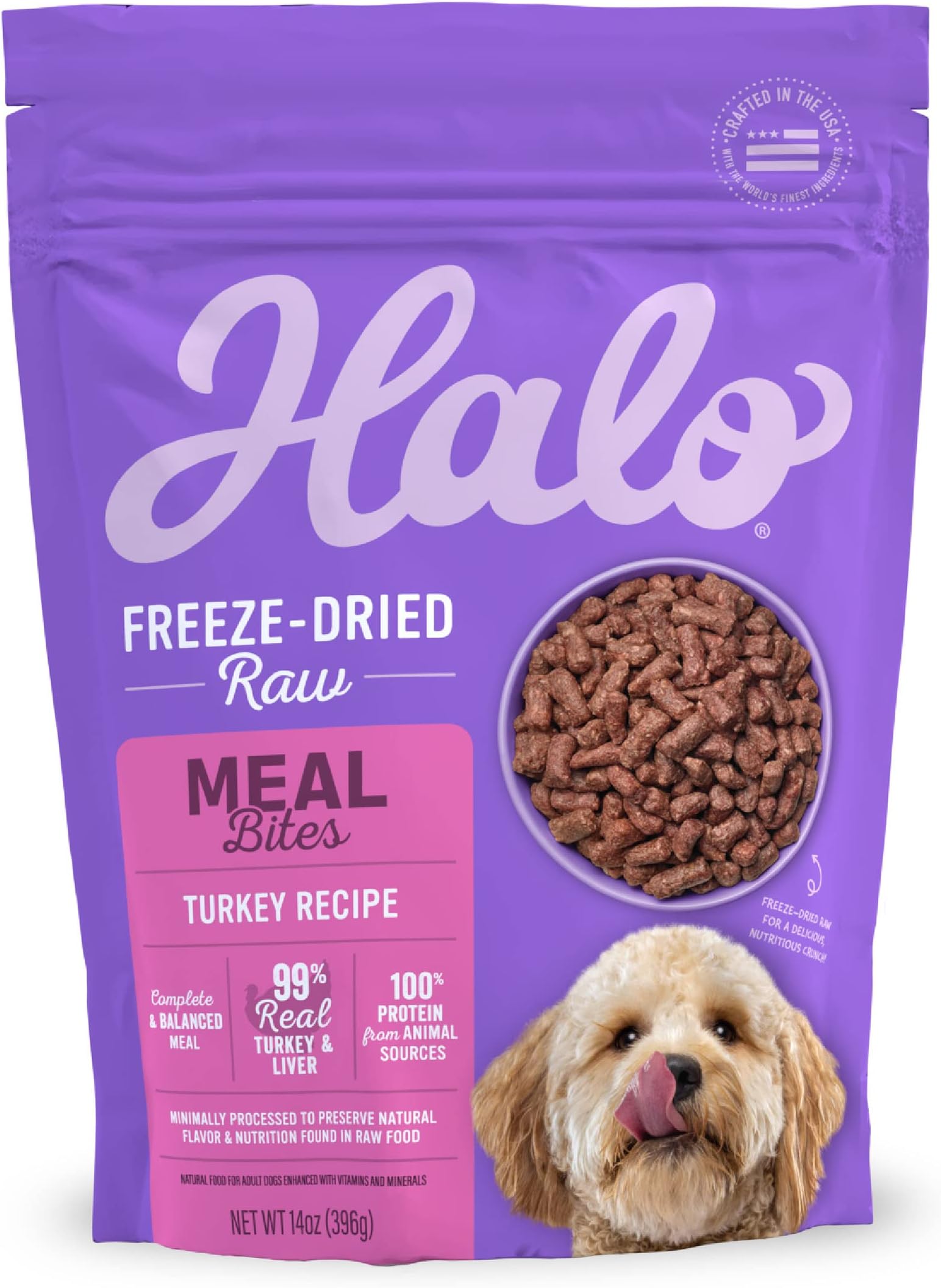 Steve's Real Food Freeze-Dried Raw Beef Diet For Dogs & Cats - 2 Pack, 1.25 Lbs Each, Grass-Fed & Free Range
