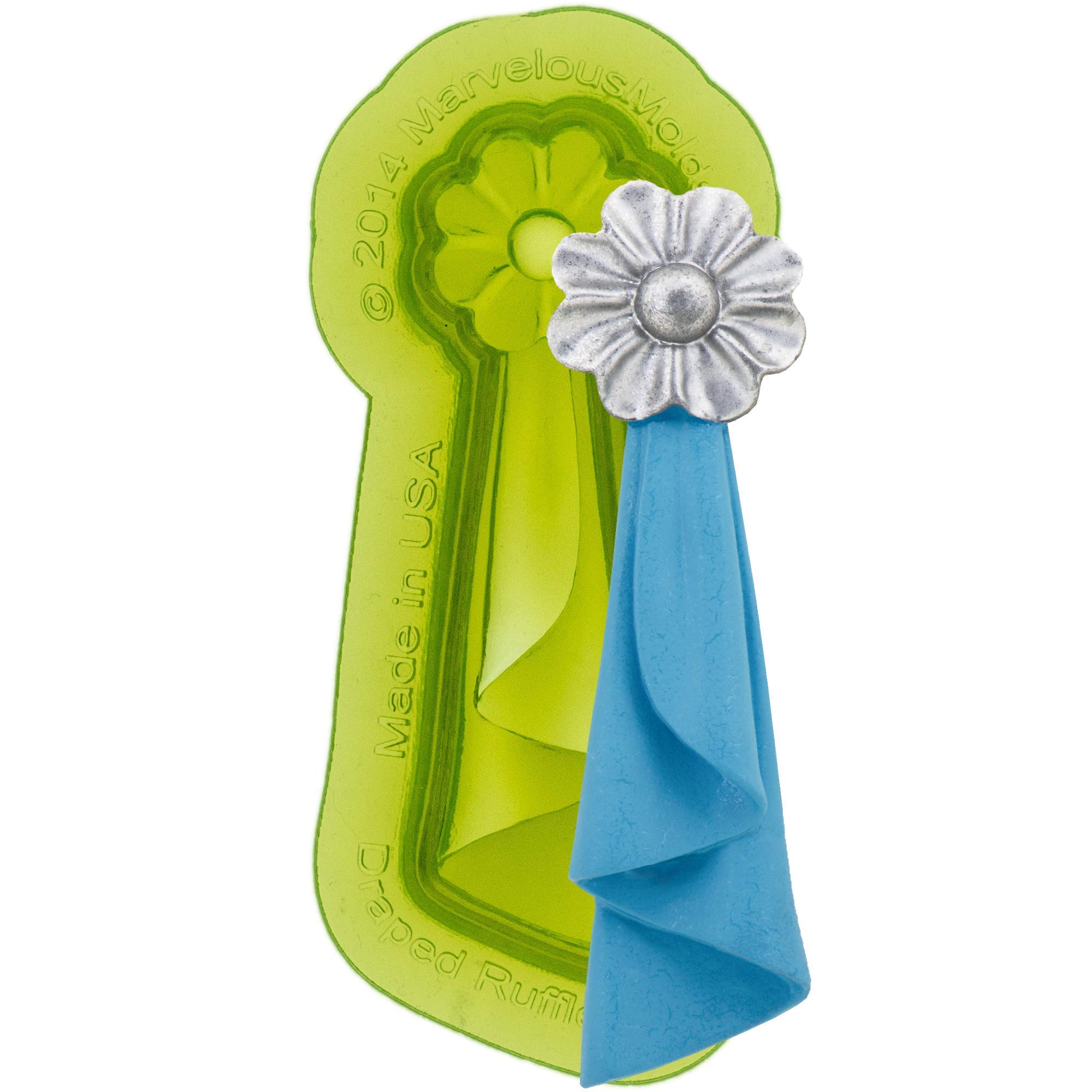 Marvelous Molds Draped Ruffle Drop Mold