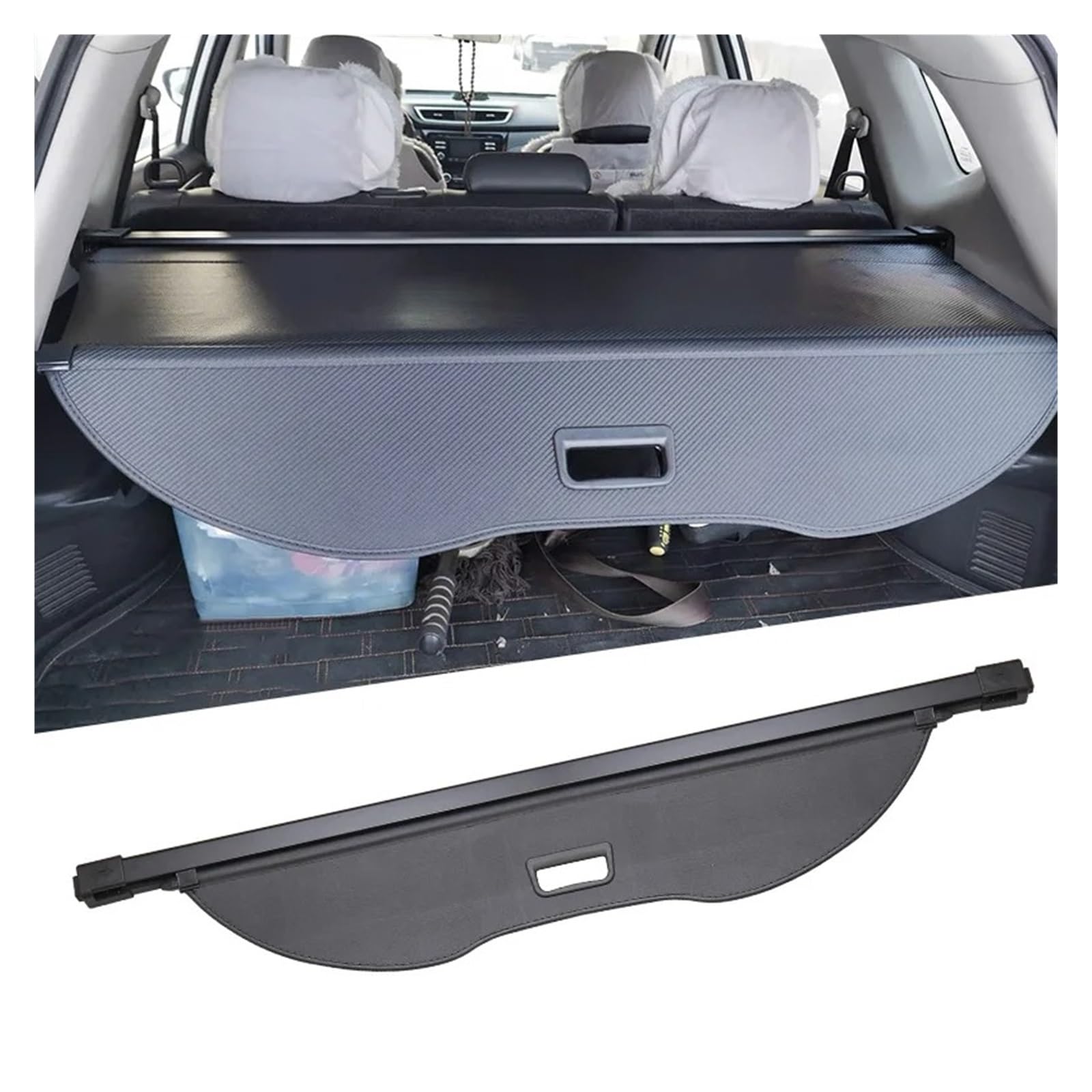 Cubierta Carga para Nissan para X-Trail para Rogue 2014 2015-2020 Cubierta Carga Maletero Portaequipajes Retráctil Escudo Impermeable Privacidad Cortina Maletero(Leather)