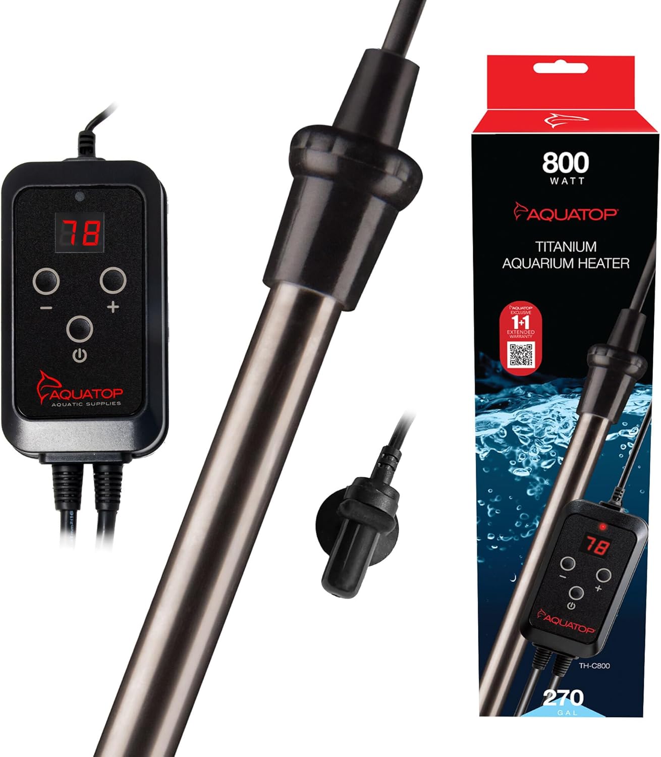 Aquatop 800W Titanium Heater with Controller Fully