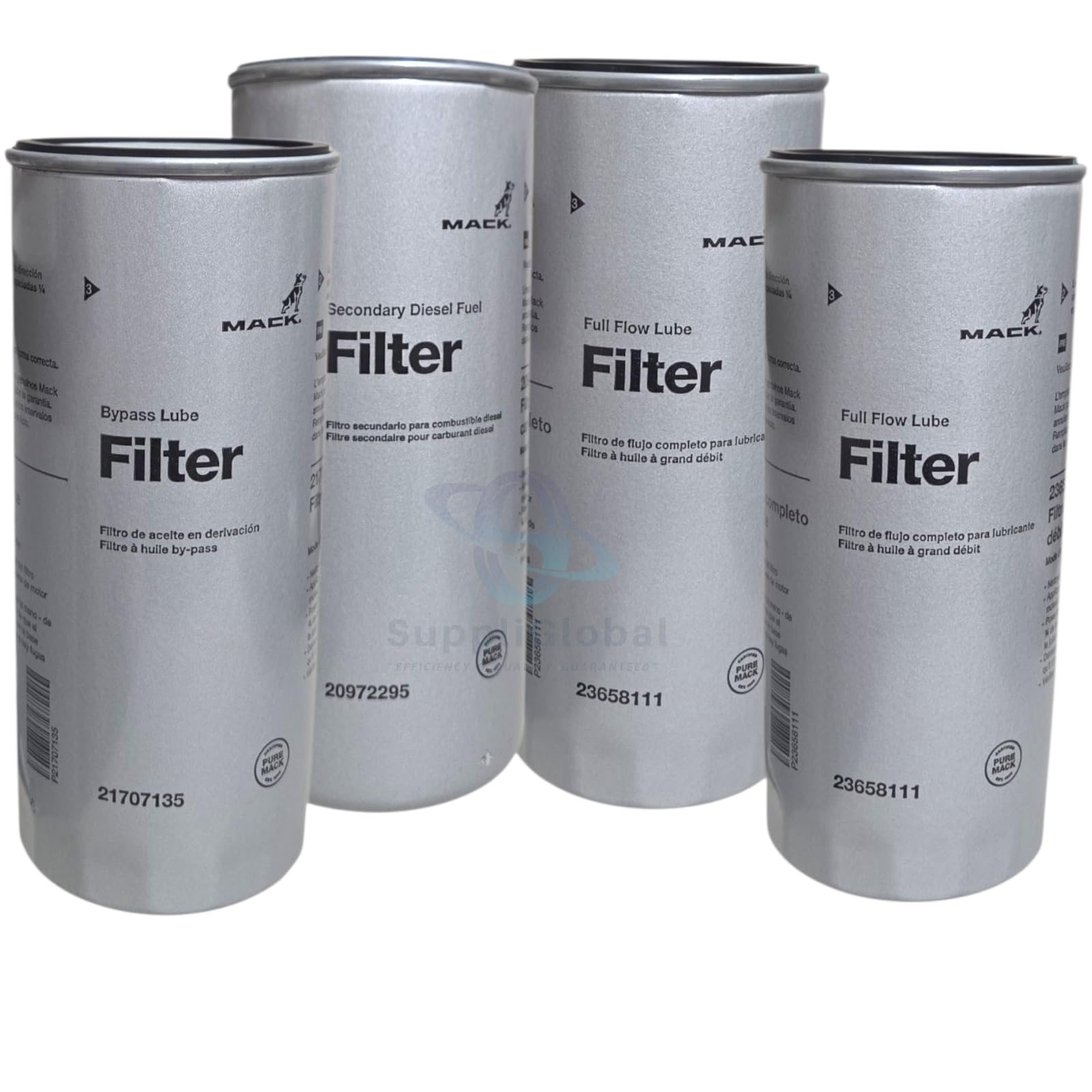 Filter Service kit (2) 23658111 (1) 21707135 (1) 20972295 Fits Volvo & Mack Engines