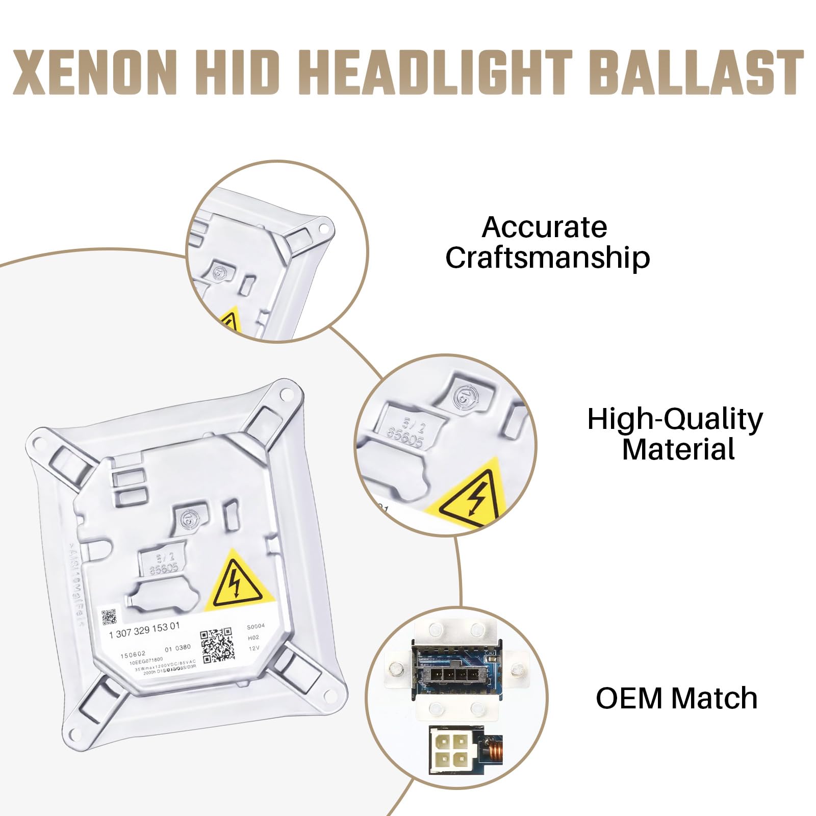 63117182520 Modulo unità di controllo ballast fari allo xeno HID compatibile con E63 E64 E70 E83 E90 E92 E93 R52 R55 R56 R57 R58 R59 328i 328xi X3 X5 M3 M6 2003-2013 63112754797