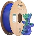 eSUN Dual Color Matte PLA Filament 1.75mm, Matte 3D Printer PLA Filament, 1KG Spool 3D Printing Filament for 3D Printers, Green Blue