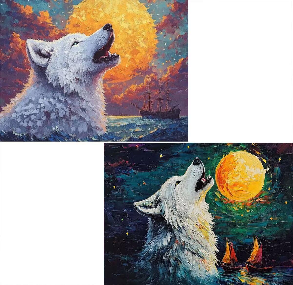 Diamond Painting Kit Lobo,Diamante Adultos 135x100cm L-3856