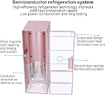 Mini Refrigerator - Portable Mini Fridge with 1.2m USB Cable & Silicone Pad, Compact Fridge for Home, Bedroom, Dorm, Office, Car