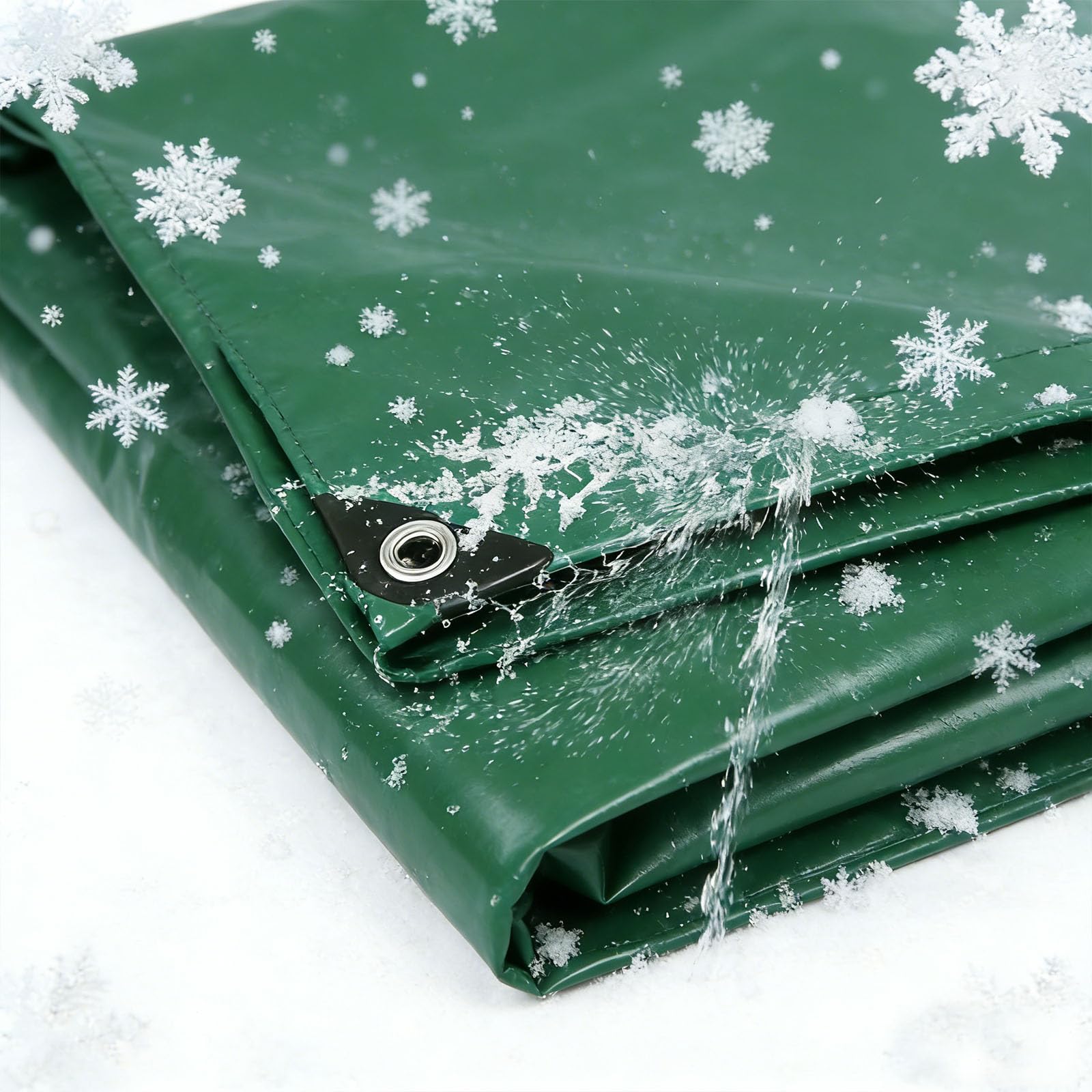 Lona impermeable resistente a heladas y protección UV con cuerda de sujeción para jardín