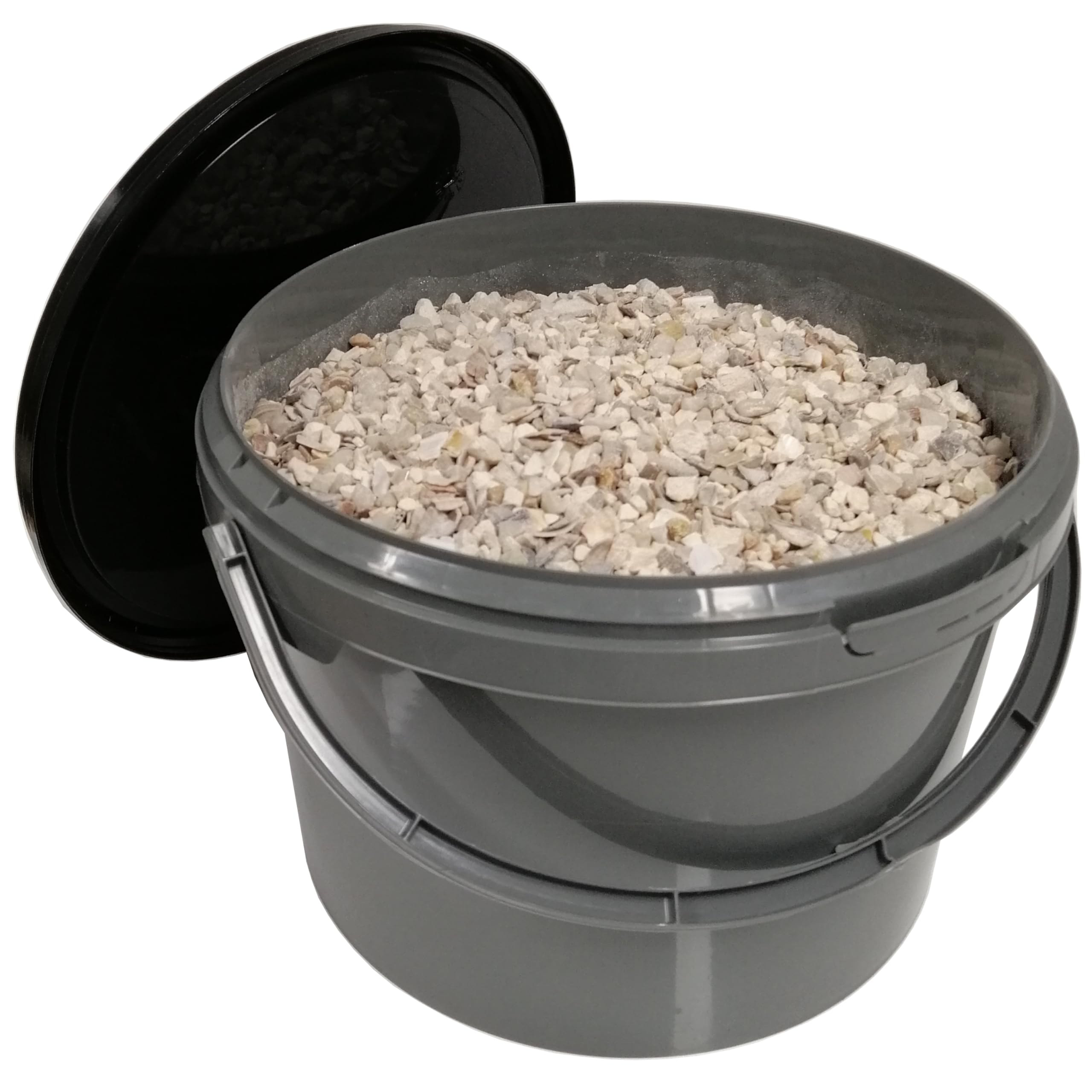 Dihl 4KG Mixed Poultry Grit: Flint, Oystershell, Limestone. Aids Digestion, Boosts Hen Egg Shell Quality, Enhances Well-Being. High in Calcium. Chicken Supplement, 4KG in a 3 Litre Tub — image 1