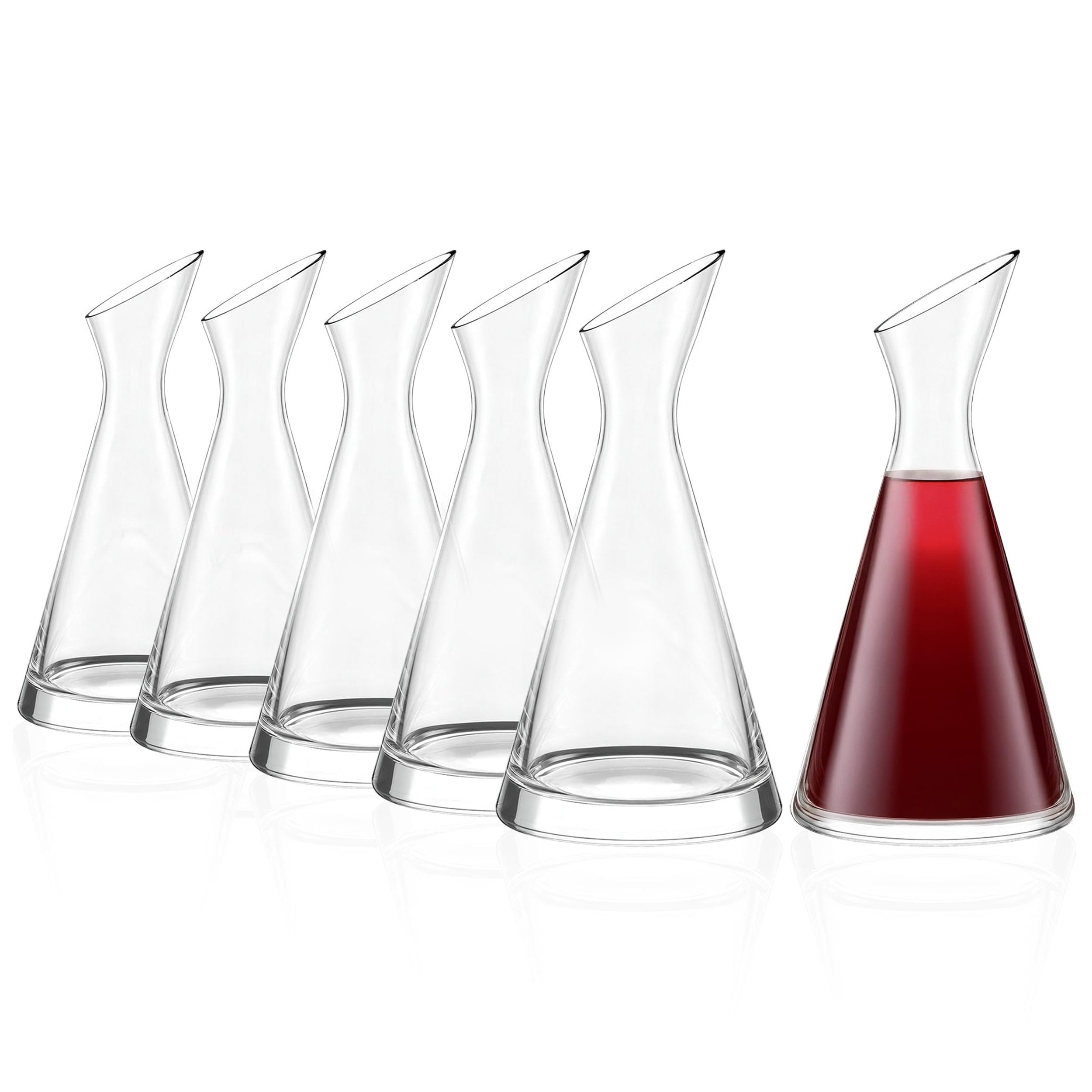 Carafe One for All Stölzle Lausitz 500 ml – Carafe en cristal soufflé bouche pour eau vin jus lait – Design incliné élégant – Fait main – Compatible lave-vaisselle – Fabrication allemande artisanale