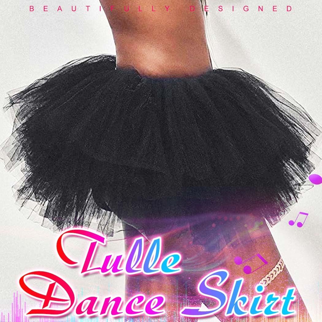 Nicute Tutu Skirt Layered Tulle Skirts Ballet Dance Costume for Women - Image 5