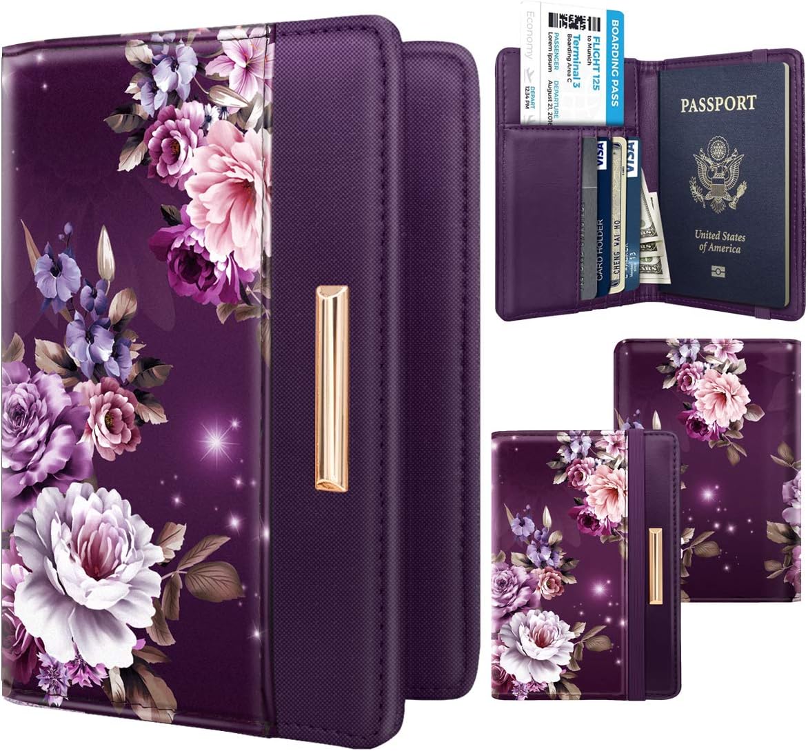 Coco Rossi Passport Holder for Travel Women Slim RFID Passport Cover Wallet image 2