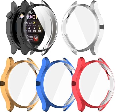 Cover Case Compatible with Huawei Watch 3 Screen Protector Soft TPU Bumper Full Cover All-Around Protective Shell for Huawei Watch 3 Protector Case
