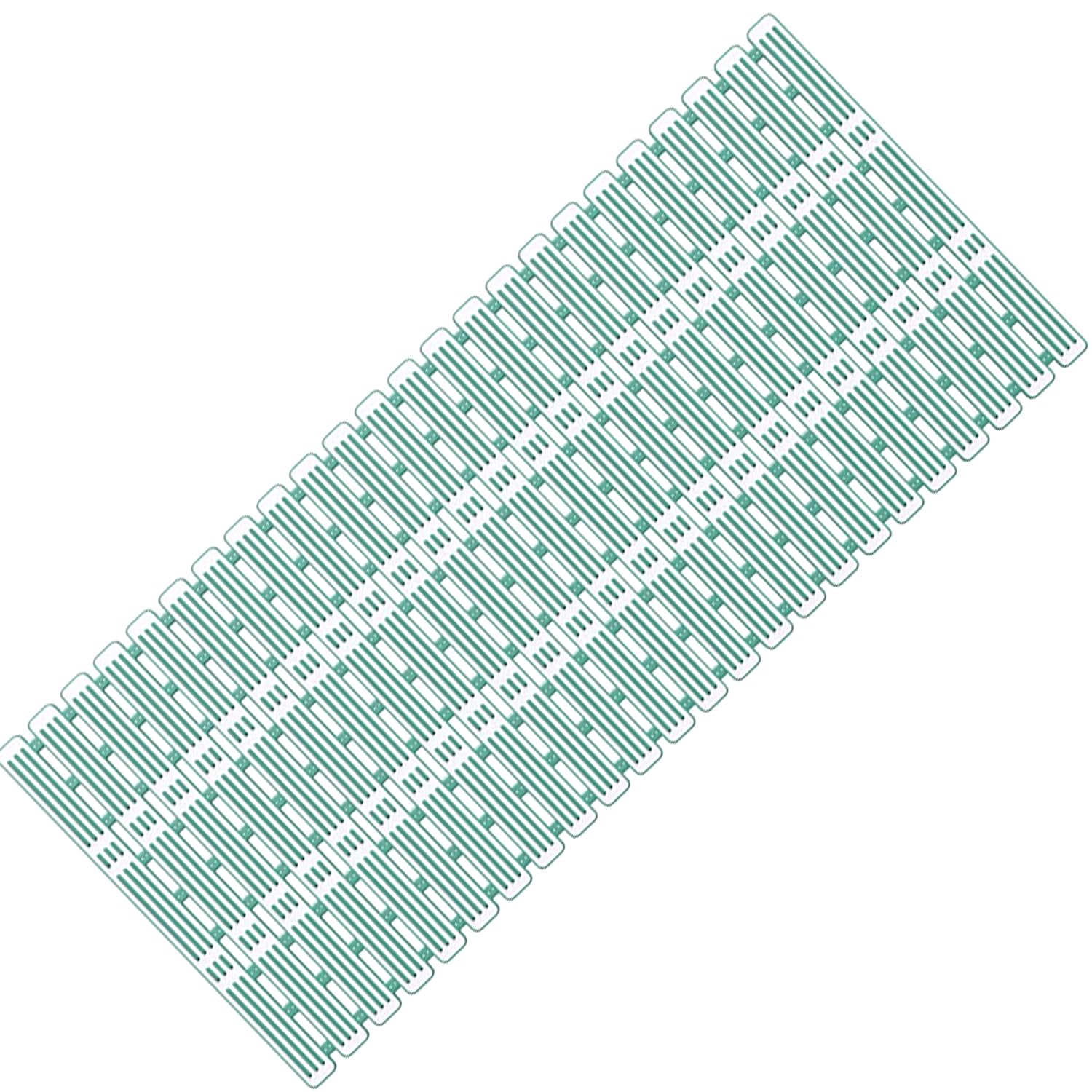 YUNYU Non-Slip Anti-Mould Shower Mat - 90x40cm (36x16inch) Extra Long Bath Mat for Shower Tray & Bathroom Tiles - Cut To Size Rubber with Suction Cups For Entire Population (Green)