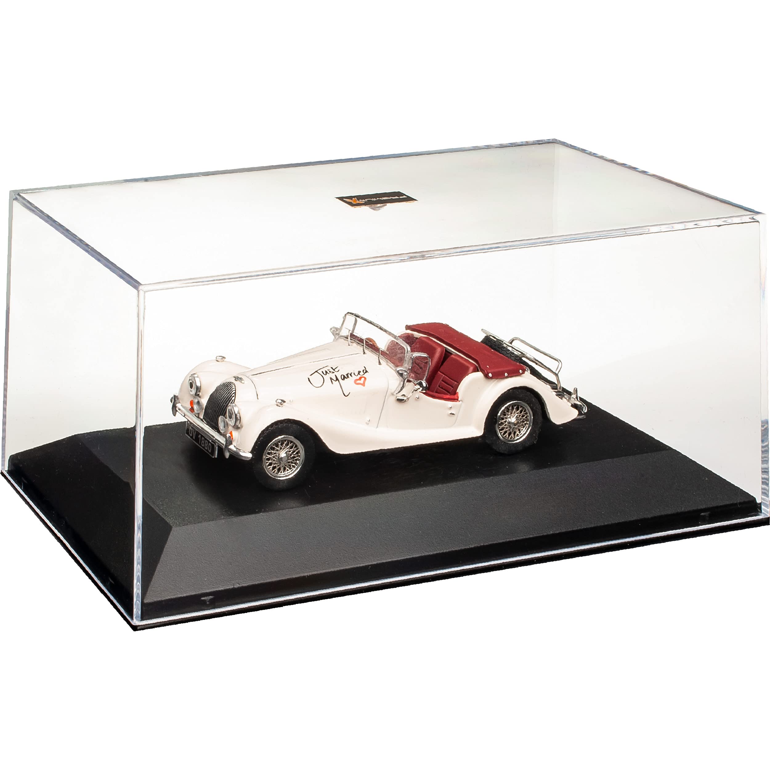 Ixo Ford Mustang I Cabrio 1/43 Modellauto - Cream Beige 1964-1966 Mit Vitrine