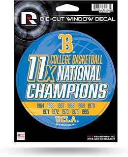 Rico Industries NCAA UCLA Bruins 11-Time Basketball Champions Die Cut Vinyl Decal
