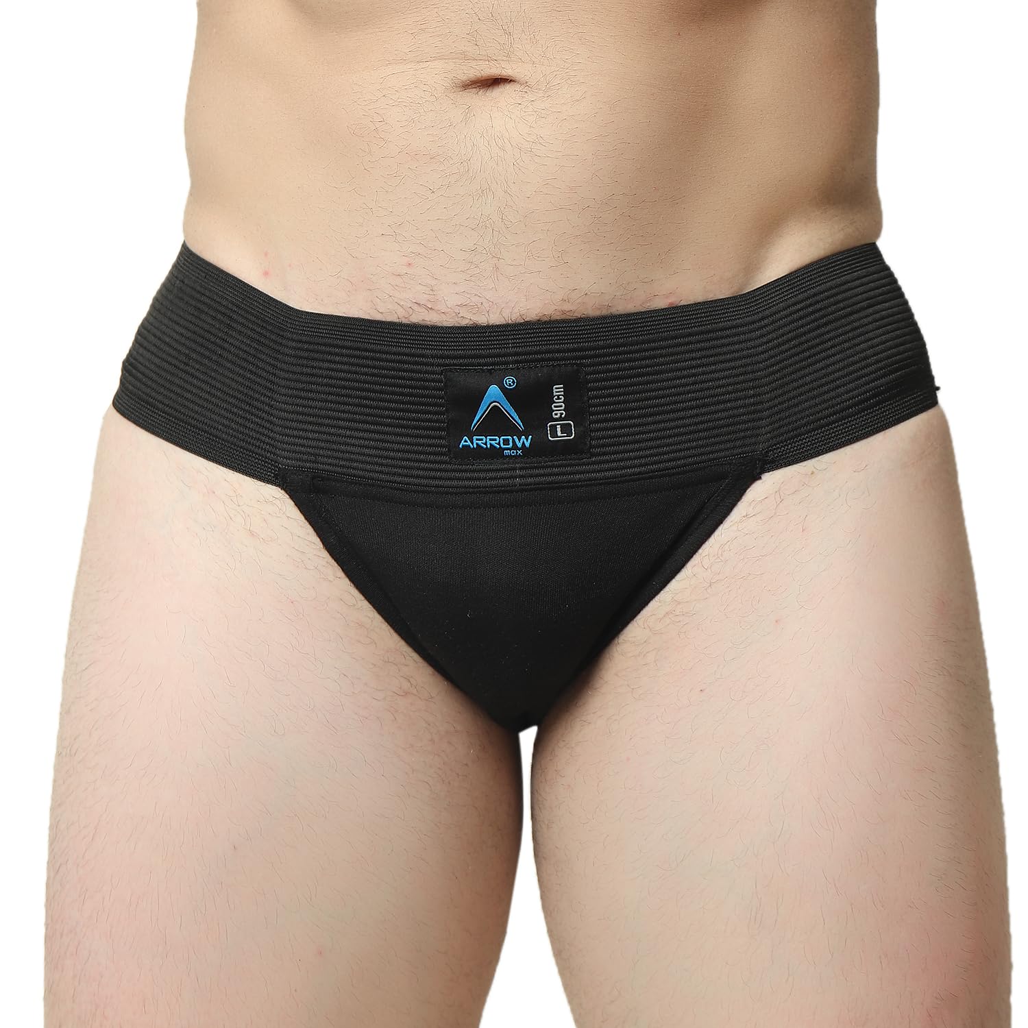 Gym Supporter for Men Sports Underwear for Workout in Stretchable Cotton Support for Athletes Quick Dry, Moisture Wicking Supporter for Cricket,Running Black