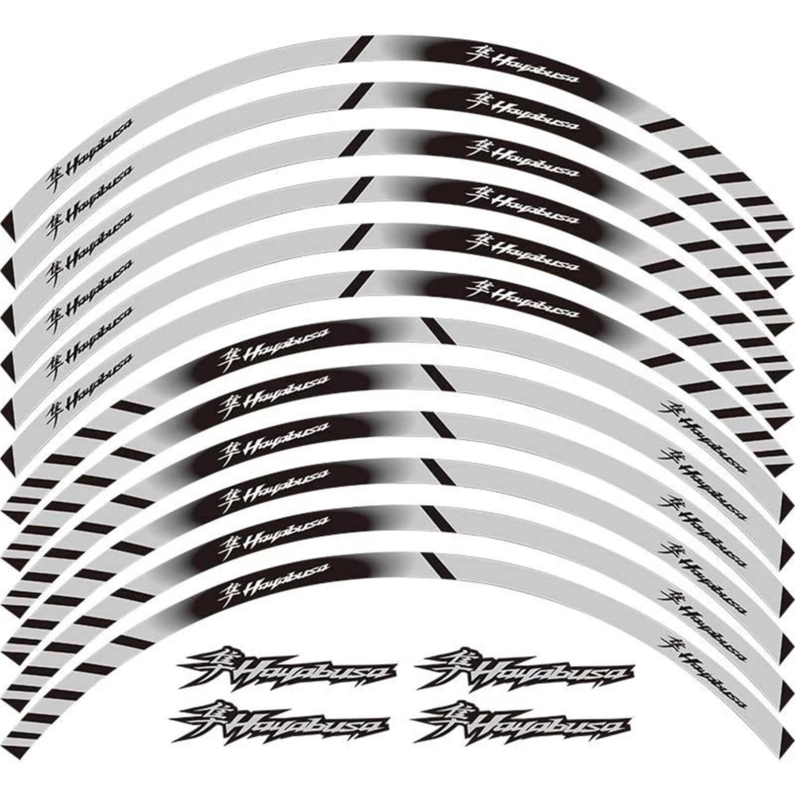 The Sale of Reflective Stickers Motorcycle Wheels is Suitable for Suzuki for Hayabusa Motorbike(Color7)