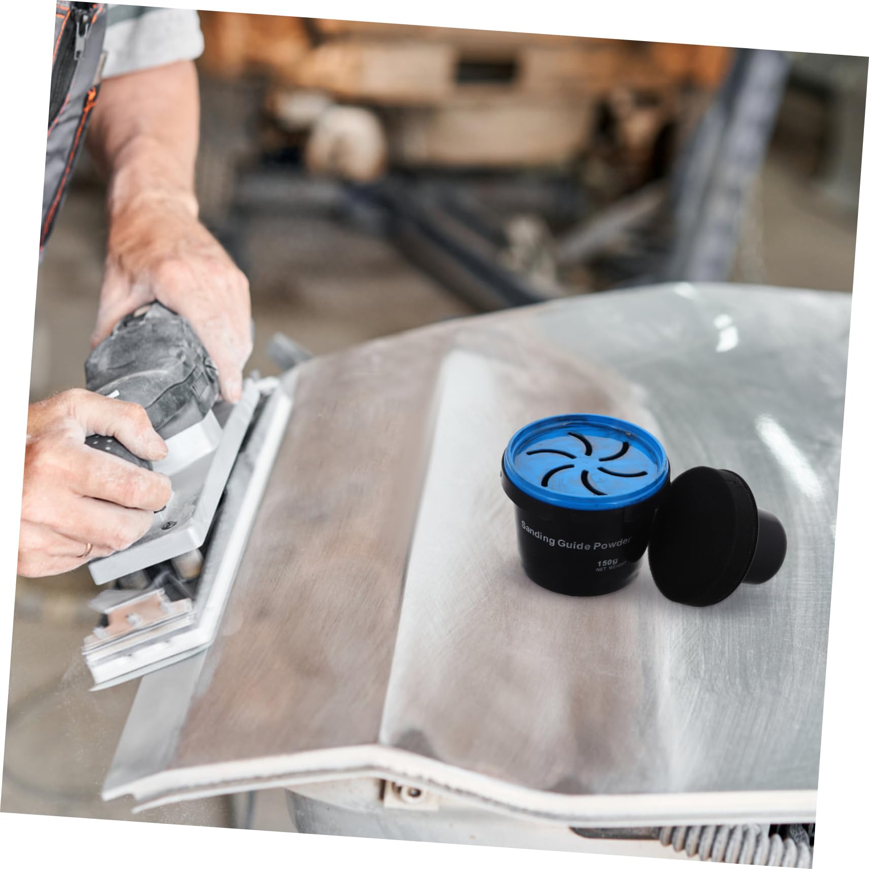Karosseriereparatur Leitlack für Autoreparatur und Blech, Carbonpulver | Spachtel und Karosserieblech, bei Reparatur und Restaurierung, Kratzfest, Effizientes Schleifen, Einfache Anwendung