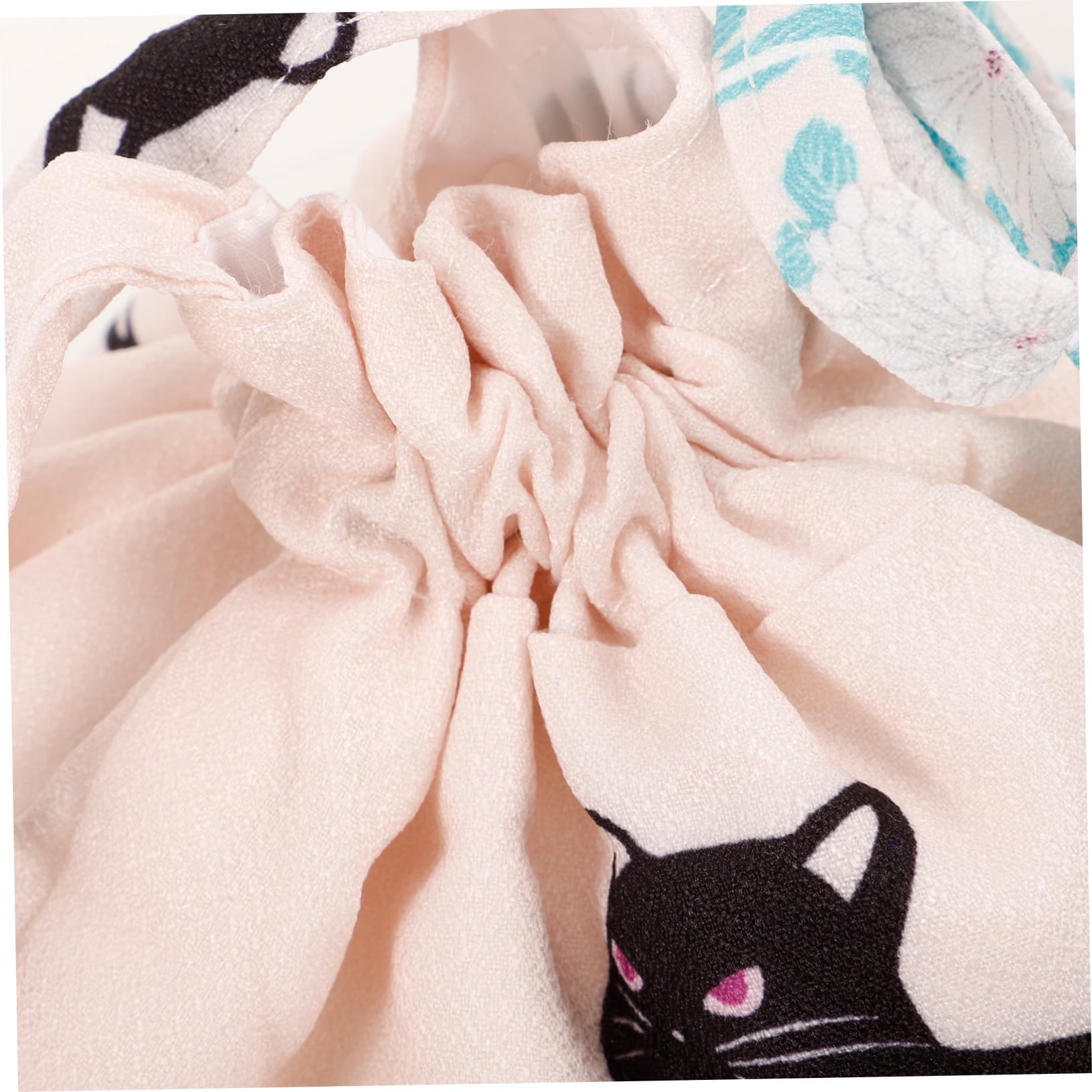 2 Piezas bolso de estilo japonés bolso de mano bolsas de mano bolso de lazo de las mujeres bolsa de teléfono portátil llave pequeño crisantemo bolsa de almacenamiento cartera tela