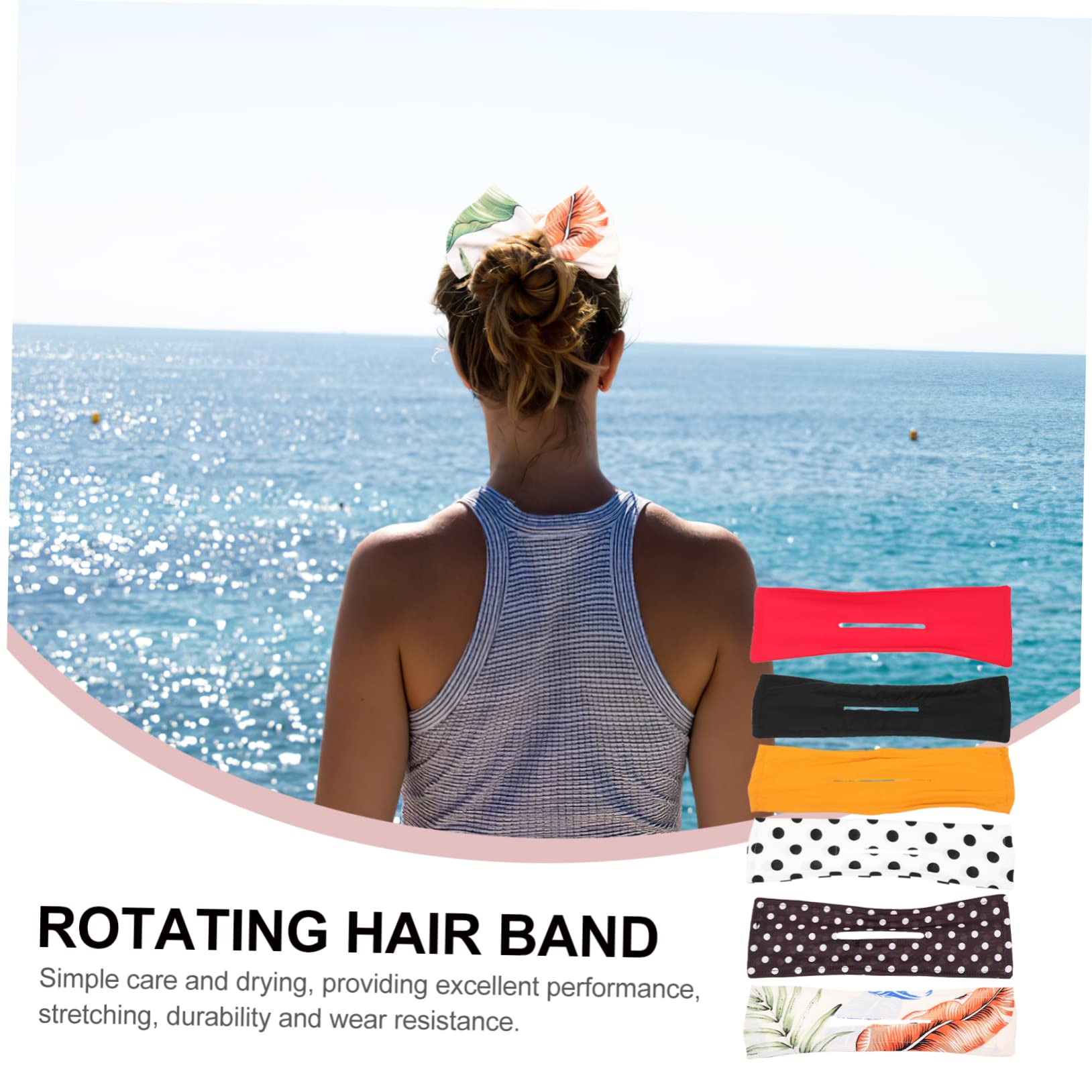 MAGICLULU Lot De 3 Bandeaux Pour Cheveux Pour Femmes Pour Les La Plage Les Festivals De Musique 6 Pièces X 3