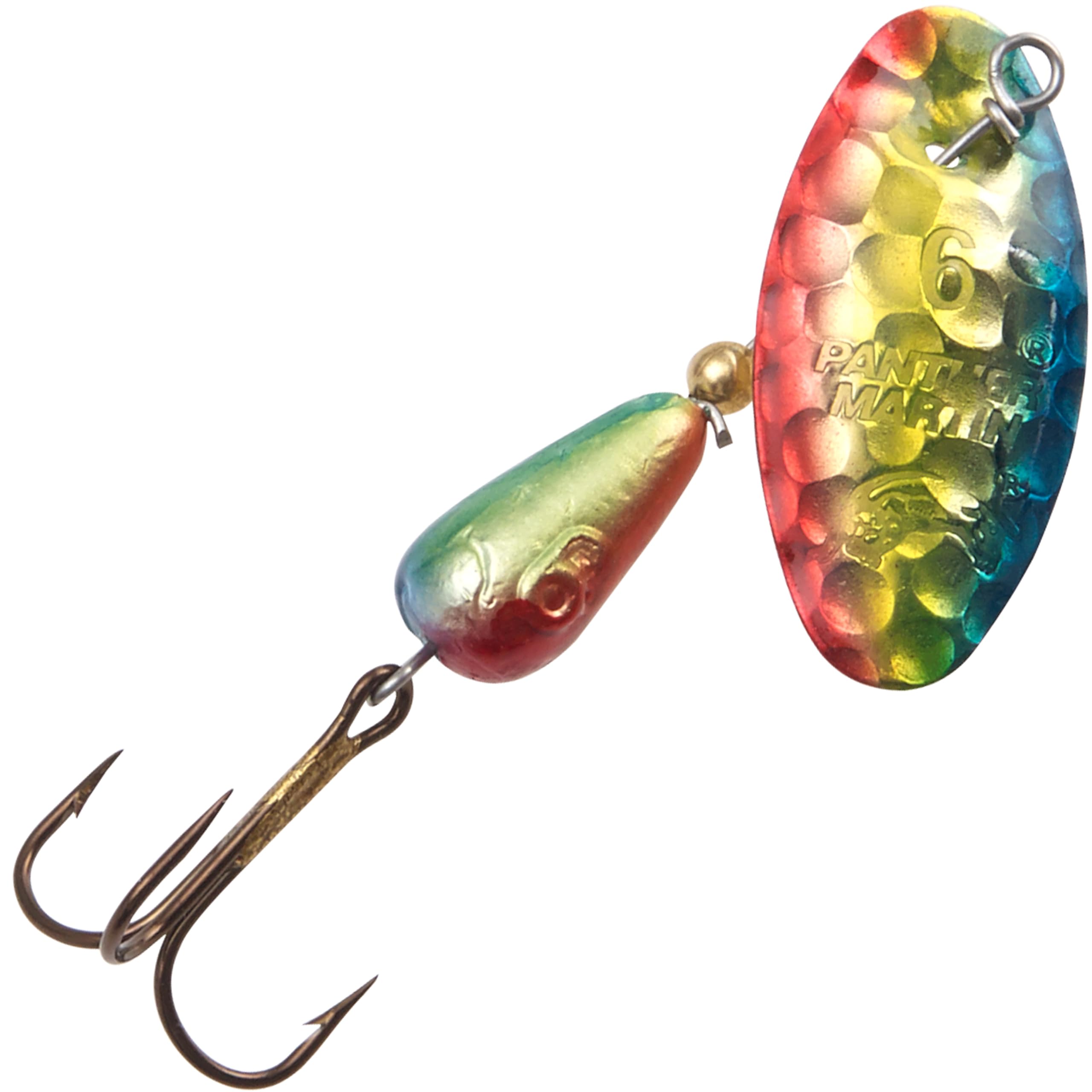 Panther Martin PMHMH_9_HRB Holy Hammered Spinner Fishing Lure - Rainbow Brite - 9 (3/8 oz)