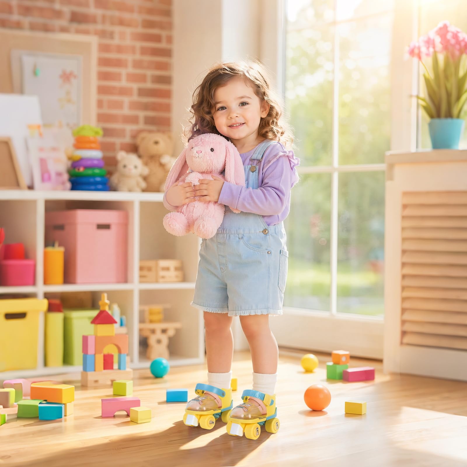 Nattork Pattini a rotelle regolabili per bambini, per principianti e bambini, per bambini dai 2 ai 5 anni, facili da allenare