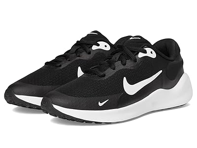 Nike Kids Revolution 7 (Big Kid) Kids Shoes Black/White/White : 3.5 Big Kid M, Synthetic