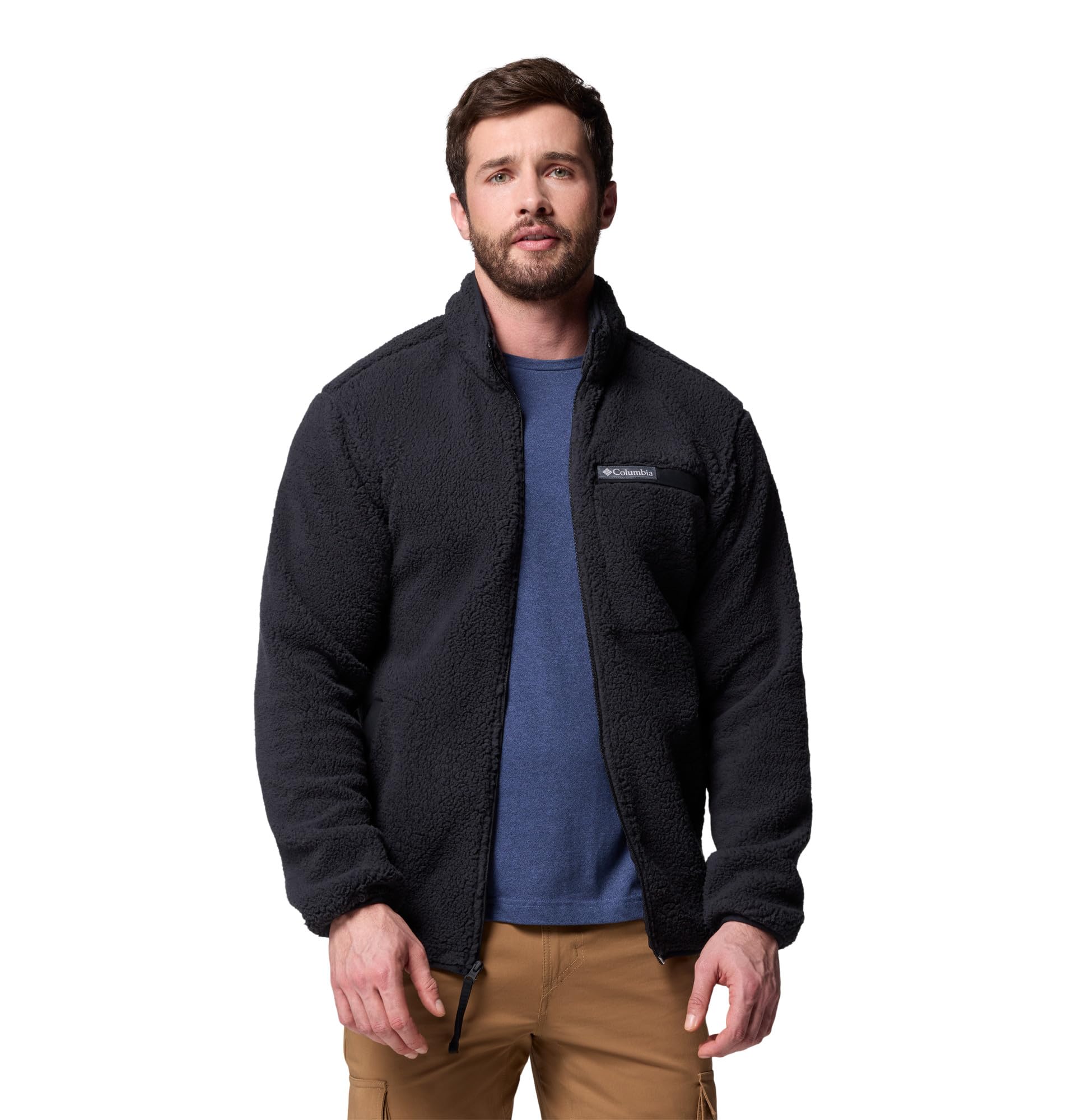 Columbia Rugged Ridge High Pile Full Zip, Chaqueta De Forro Polar Con Cremallera para Hombre